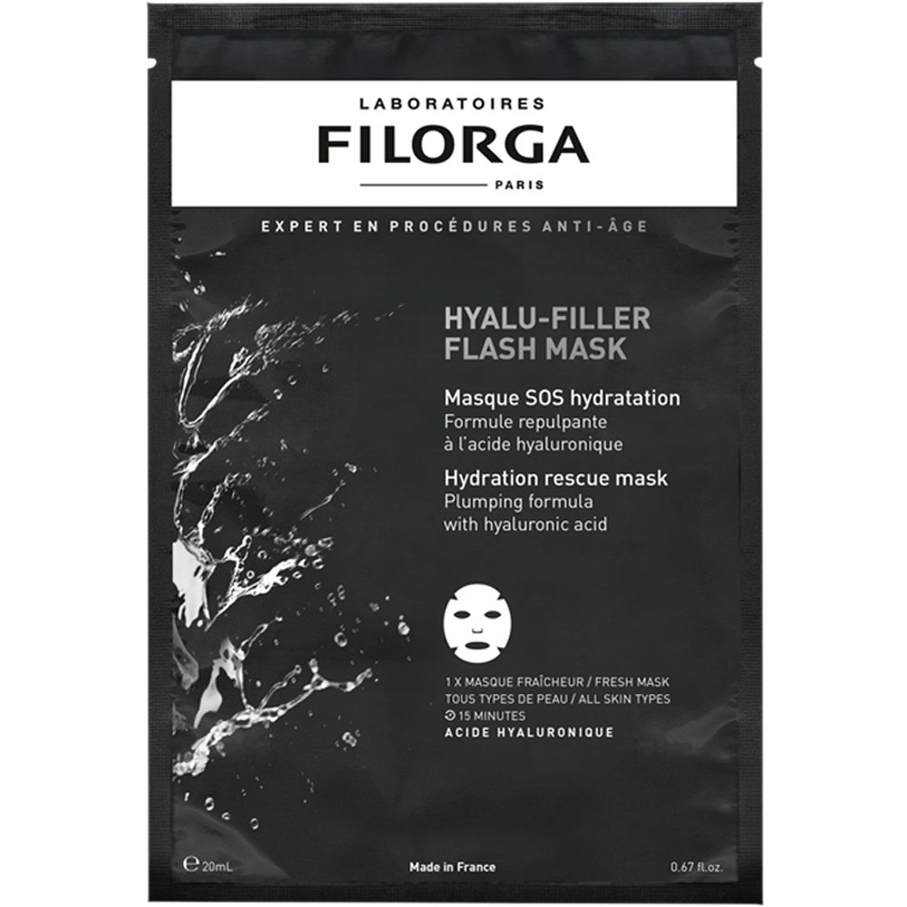 Filorga Hyalu-Filler Flask Mask Υφασμάτινη Μάσκα Προσώπου Εντατικής Ενυδάτωσης με Υαλουρονικό Οξύ & Φυσικούς Ενυδατικούς Παράγοντες 20ml