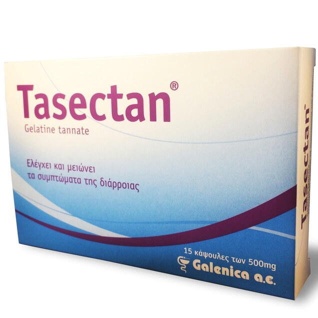 Tasectan για τον Έλεγχο & τη Μείωση των Συμπτωμάτων της Διάρροιας 500mg 15Caps