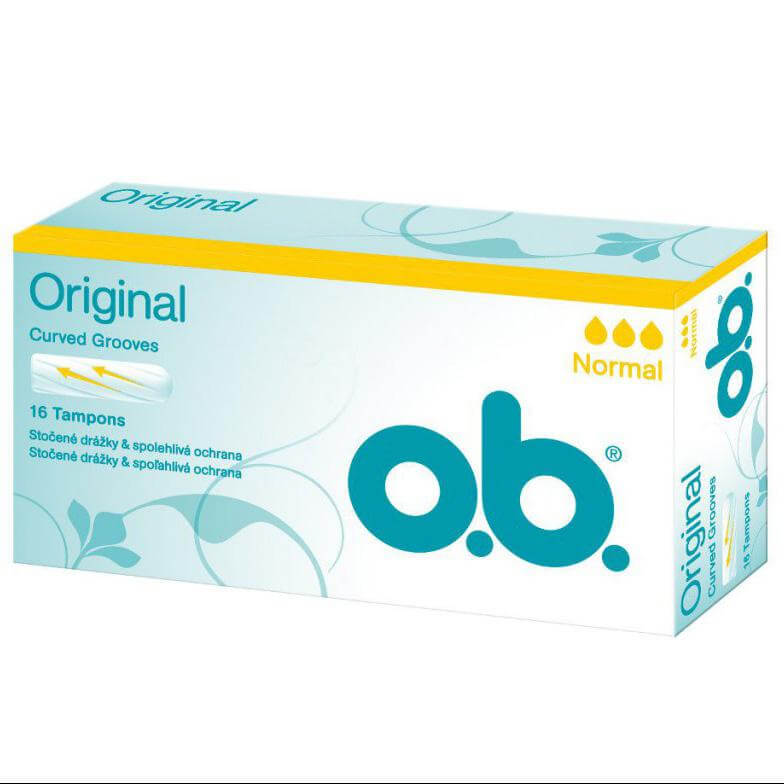 O.b Original Normal Ταμπόν για Ημέρες με Μικρή Έως Μέτρια Ροή 16 Τεμάχια