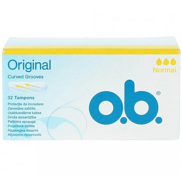 O.b. Original Normal Ταμπόν για Ημέρες με Μικρή Έως Μέτρια Ροή 32 Τεμάχια