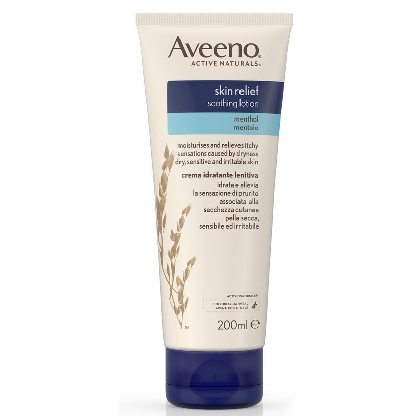 Aveeno Skin Relief Lotion With Menthol Καταπραϋντικό Γαλάκτωμα Σώματος με Μενθόλη 200ml