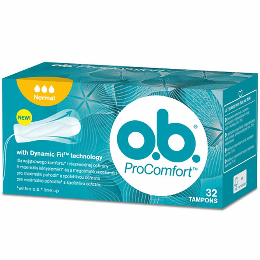 O.B ProComfort Normal Ταμπόν Μεσαίας Ροής, 32 τμχ