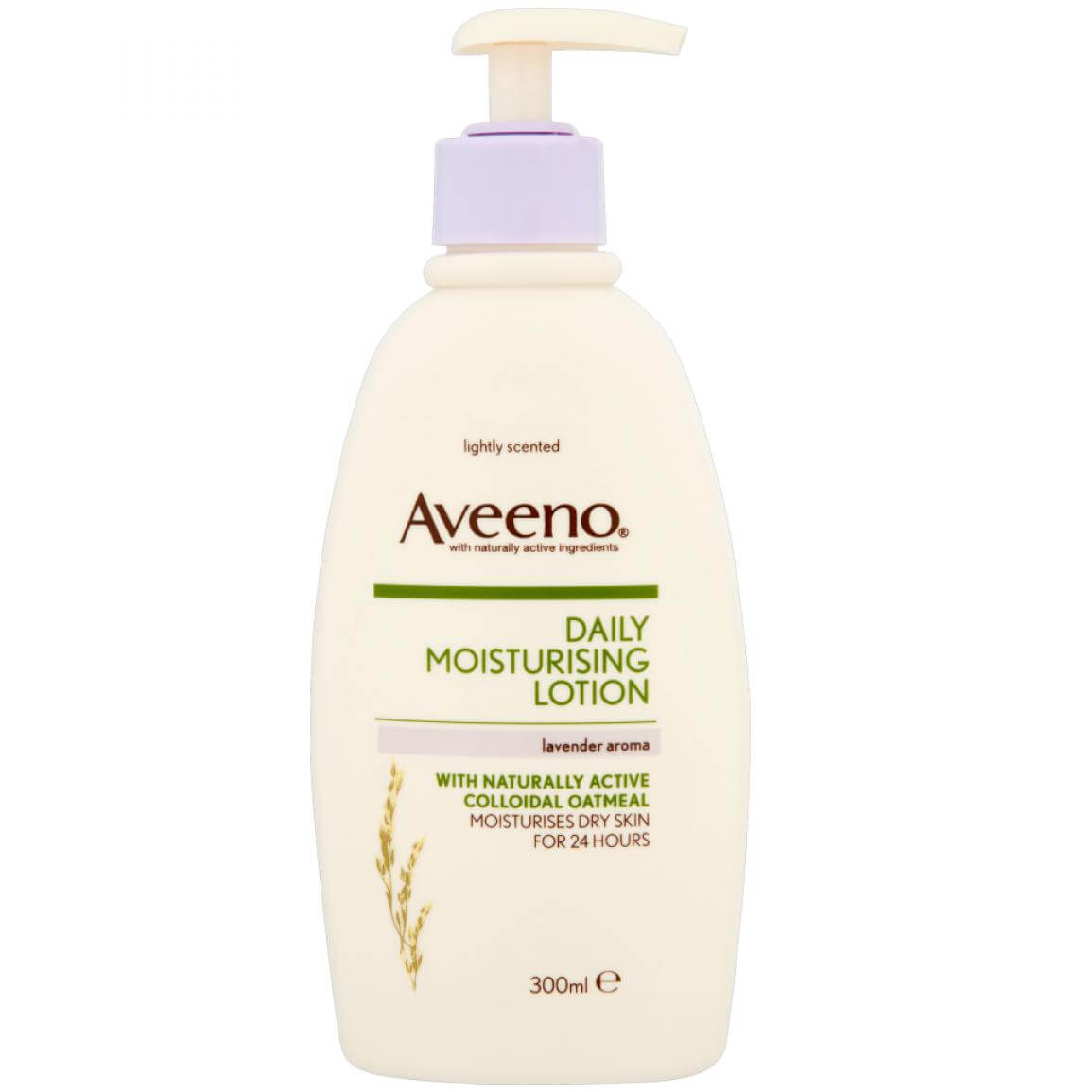Aveeno Daily Moisturising Lotion Ενυδατικό Γαλάκτωμα Σώματος με Άρωμα Λεβάντας 300ml