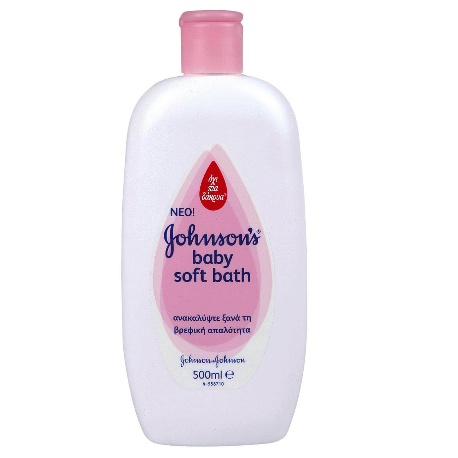 Johnsons Baby Soft Bath Απαλό Βρεφικό Αφρόλουτρο 500ml