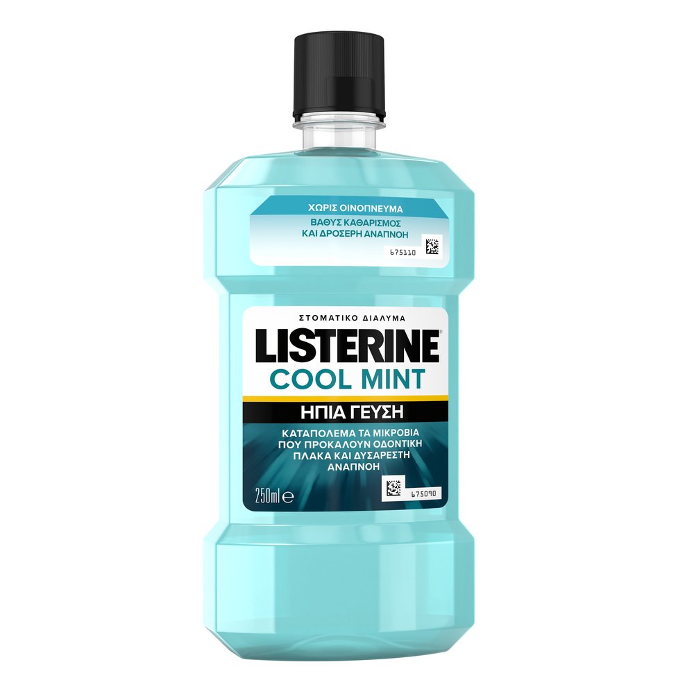 Listerine Cool Mint Στοματικό Διάλυμα με ήπια γεύση 250ml