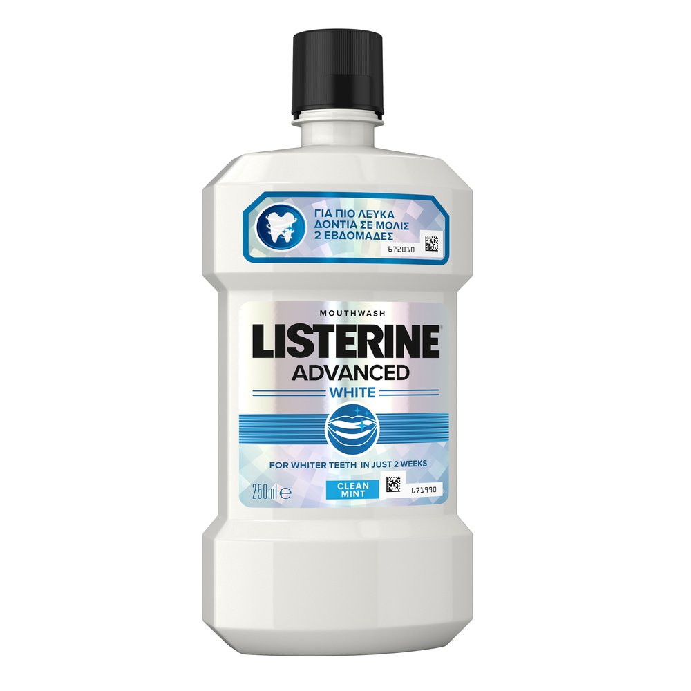 Listerine Advanced White Στοματικό Διάλυμα Πολλαπλής Λειτουργίας για πιο Λευκά Δόντια 250ml
