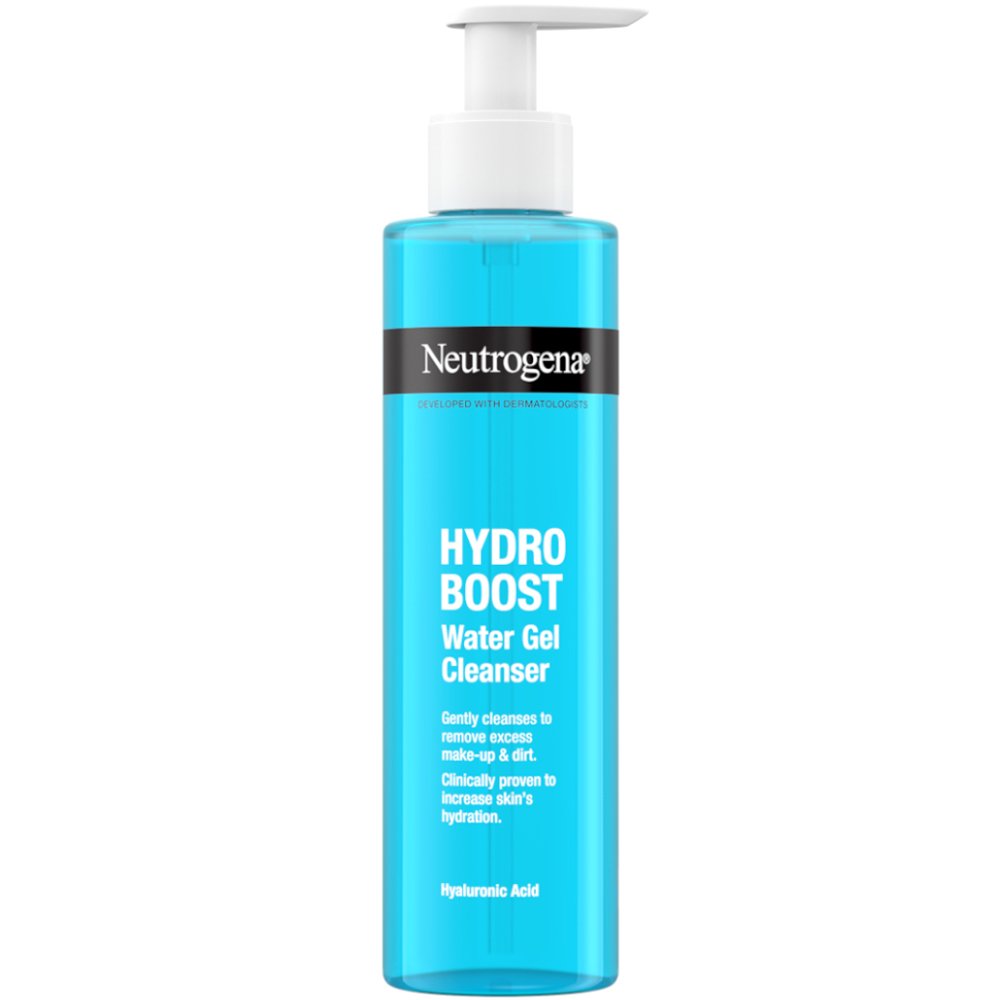 Neutrogena Neutrogena Hydro Boost Water Cleanser Gel with Hyaluronic Acid Gel Καθαρισμού - Ντεμακιγιάζ Προσώπου με Υαλουρονικό Οξύ, Κατάλληλο για Όλους τους Τύπους Επιδερμίδας με Αντλία 200ml