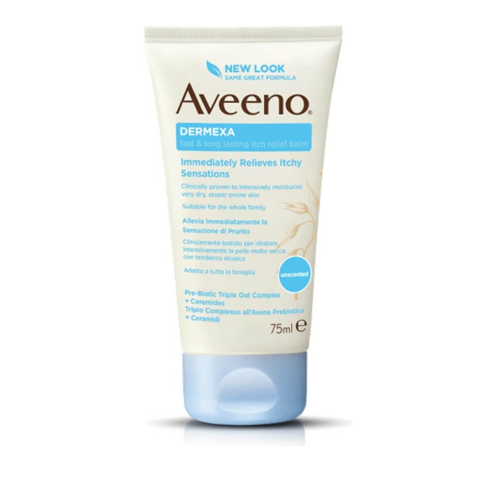 Aveeno Dermexa Fast & Long Lasting Itch Relief Balm Μειώνει την Αίσθηση Κνησμού για Μεγάλο Χρονικό Διάστημα 75ml