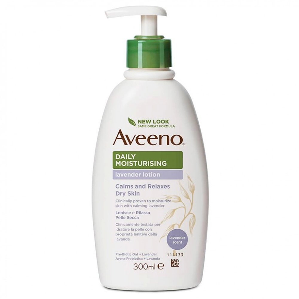Aveeno Daily Moisturising Lotion Ενυδατικό Γαλάκτωμα Σώματος με Άρωμα Λεβάντας 300ml