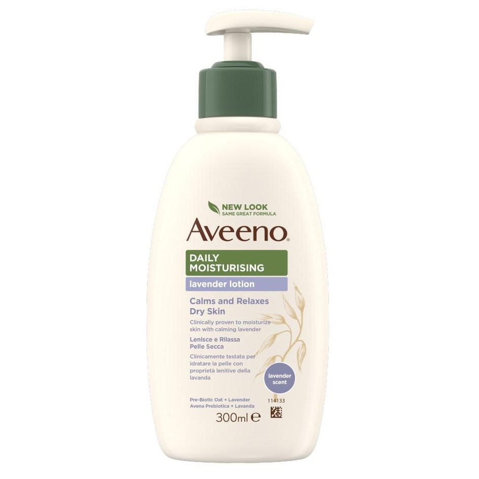 Aveeno Daily Moisturising Lotion Ενυδατικό Γαλάκτωμα Σώματος με Άρωμα Λεβάντας 300ml