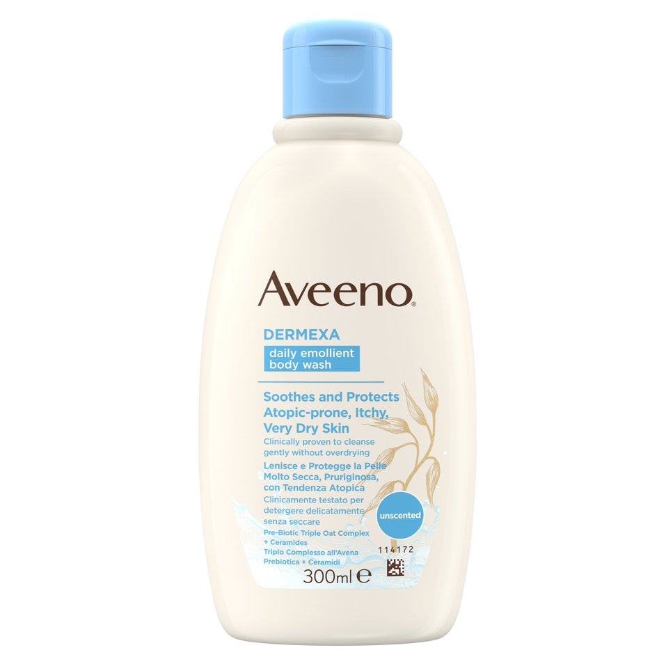 Aveeno Dermexa Emollient Body Wash Ενυδατικό Υγρό Καθαρισμού για την Επιδερμίδα με Τάση για Ατοπία 300ml