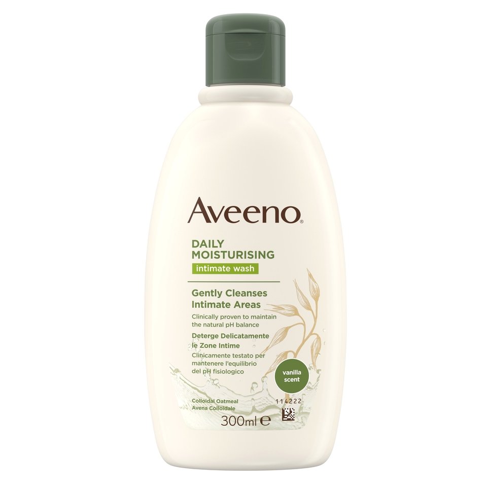 Aveeno Aveeno Daily Moisturising Intimate Wash Απαλό Υγρό Καθαρισμού για την Ευαίσθητη Περιοχή με Άρωμα Βανίλια 300ml
