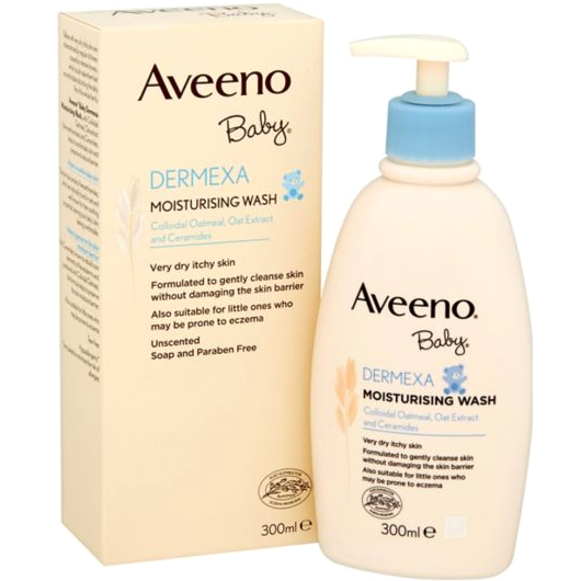 Aveeno Baby Dermexa Moisturising Wash Ενυδατικό Καθαριστικό Σώματος για Μωρά με Τάση για Ατοπία 300ml