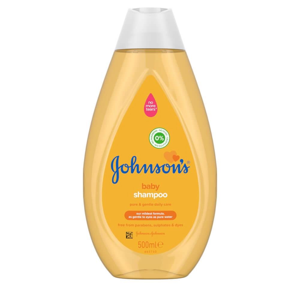 Johnsons & Johnsons Johnson's Baby Shampoo Σαμπουάν Όχι πια Δάκρυα, Καθαρίζει Αποτελεσματικά Αφήνοντας τα Μαλλάκια του Μωρού Λεία και Λαμπερά 500ml