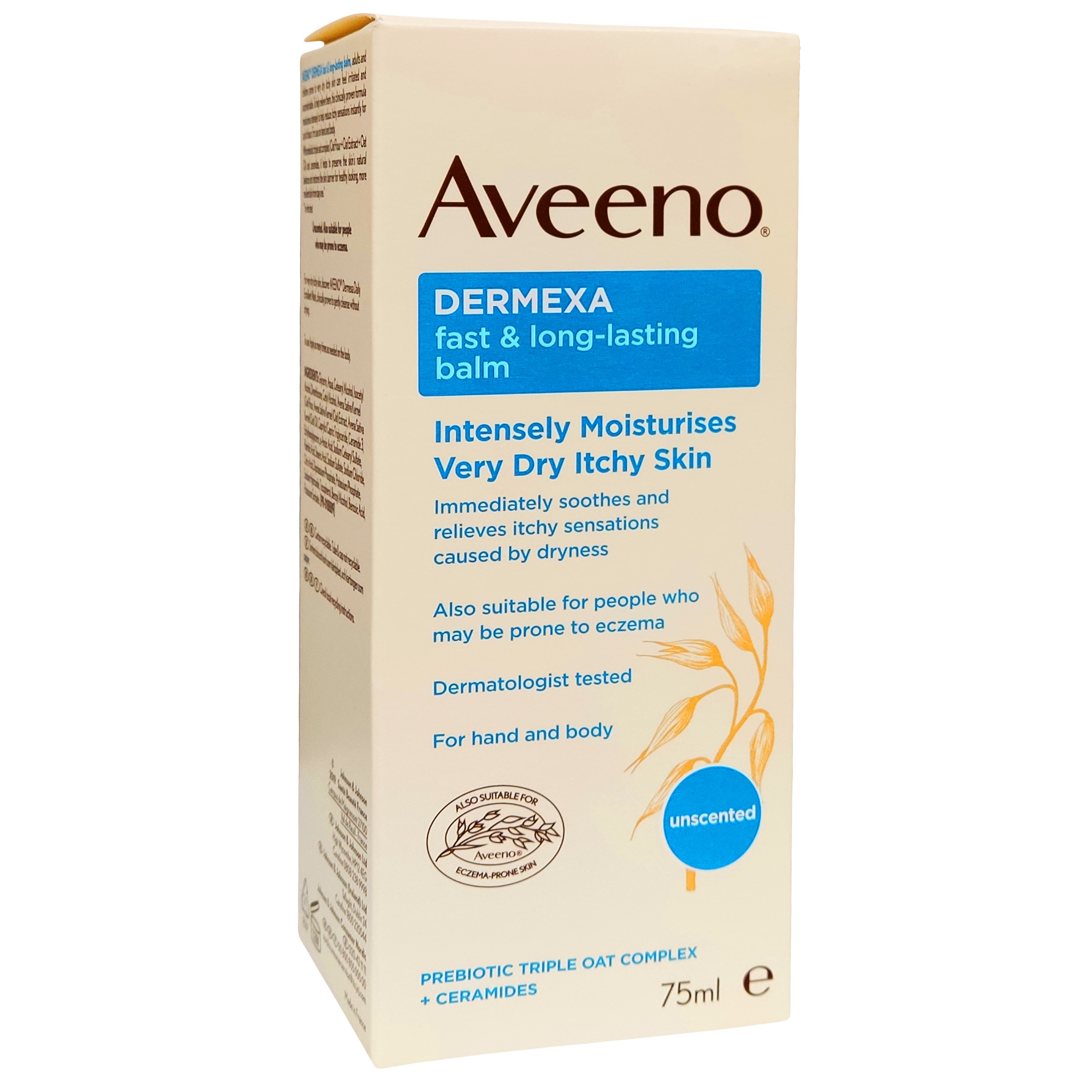 Aveeno Dermexa Fast & Long Lasting Itch Relief Balm Βάλσαμο για Γρήγορη Ανακούφιση από τον Κνησμό που Διαρκεί 75ml