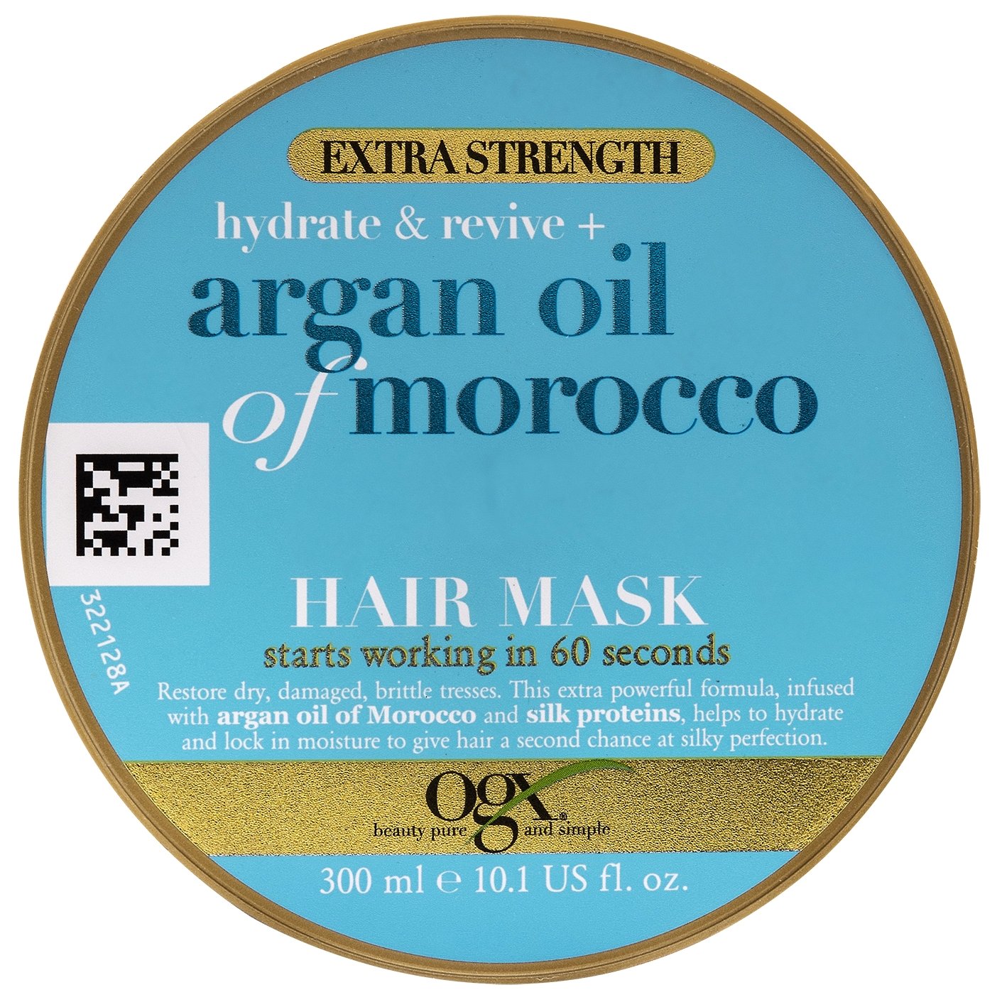 OGX OGX Extra Strength Argan Oil of Morocco Μάσκα Μαλλιών Αναδόμησης με Έλαιο Argan 168gr