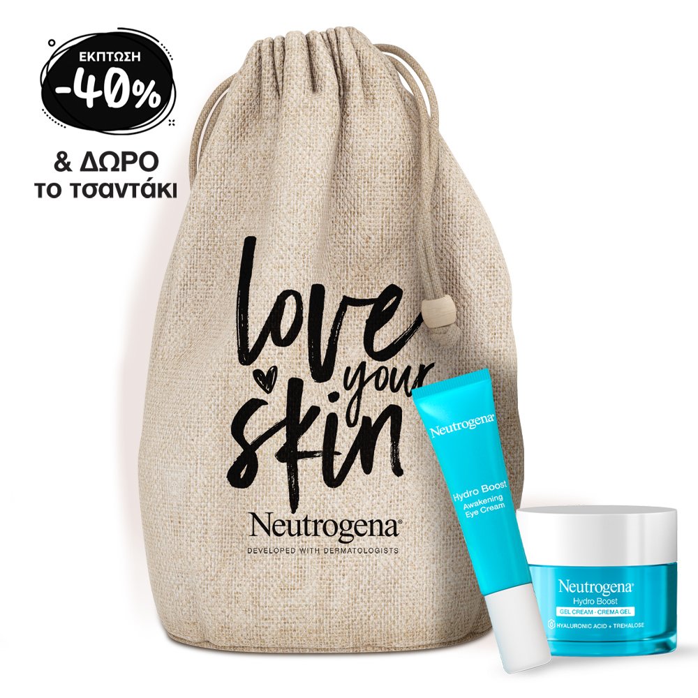 Neutrogena Promo Set Hydro Boost Water Gel για Ξηρή Επιδερμίδα 50ml & Hydro Boost Κρέμα Ματιών 15ml & Δώρο Τσαντάκι