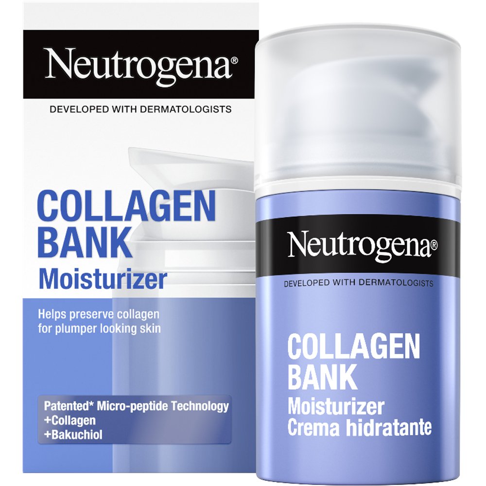 Neutrogena Collagen Bank Moisturizer Night Cream Ενυδατική Κρέμα Προσώπου Νύχτας με Κολλαγόνο, Μπακουχιόλη & Μικροπεπτιδία για Γεμάτη & Σφριγηλή Επιδερμίδα 50ml