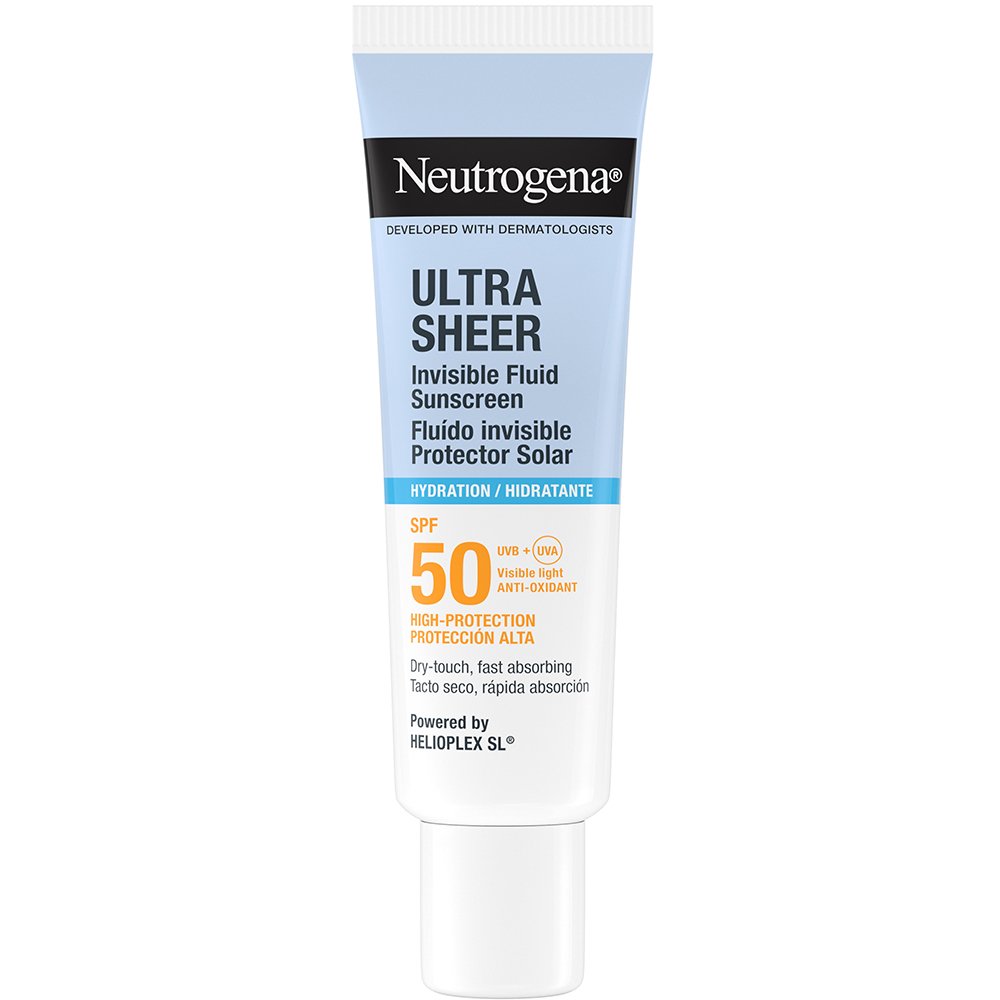 Neutrogena Ultra Sheer Hydration Sunscreen Invisible Spf50 Fluid Αντηλιακό Προσώπου Λεπτόρρευστης Υφής Υψηλής Προστασίας & 24ωρης Ενυδάτωσης για Κανονική Επιδερμίδα 50ml