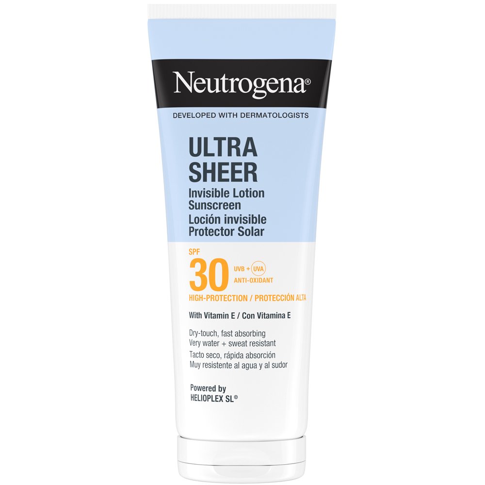 Neutrogena Ultra Sheer Sunscreen Invisible Spf30 Lotion Αντηλιακό Γαλάκτωμα Προσώπου Σώματος Λεπτόρρευστης Υφής Υψηλής Προστασίας για Όλους τους Τύπους Επιδερμίδας 200ml