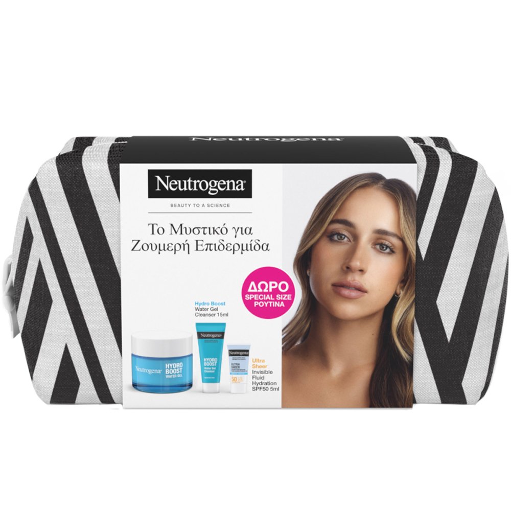 Neutrogena Promo Hydro Boost Water Gel 50ml & Δώρο Cleanser Water Gel 15ml & Δώρο Ultra Sheer Hydration Sunscreen Invisible Spf50 Fluid 5ml & Νεσεσέρ 1 Τεμάχιο
