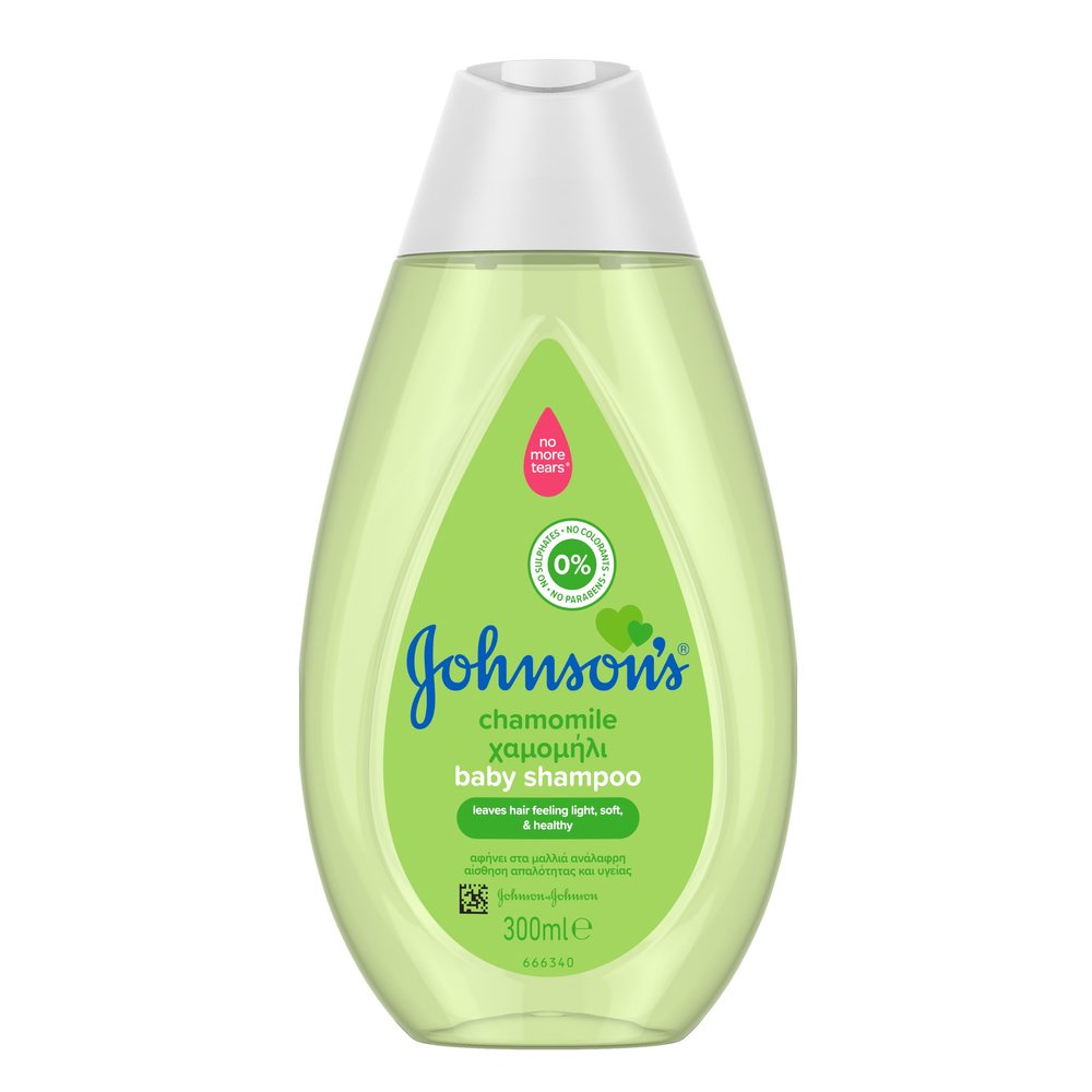 Johnson’s Baby Shampoo Chamomile Βρεφικό Σαμπουάν με Χαμομήλι για Αίσθηση Απαλότητας & Υγείας στα Μαλλάκια 300ml