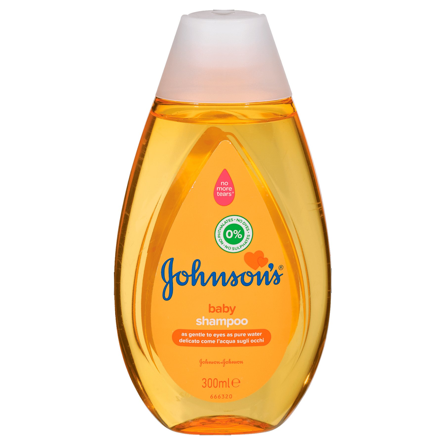 Johnson’s Baby Shampoo Σαμπουάν Όχι πια Δάκρυα, Καθαρίζει Αποτελεσματικά Αφήνοντας τα Μαλλάκια του Μωρού Λεία και Λαμπερά 300ml