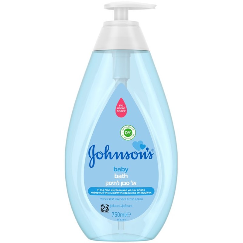 Johnson’s Baby Bath Blue Βρεφικό Αφρόλουτρο με την πιο Ήπια Σύνθεση για τον Απαλό Καθαρισμό της Ευαίσθητης Βρεφικής Επιδερμίδας 750ml