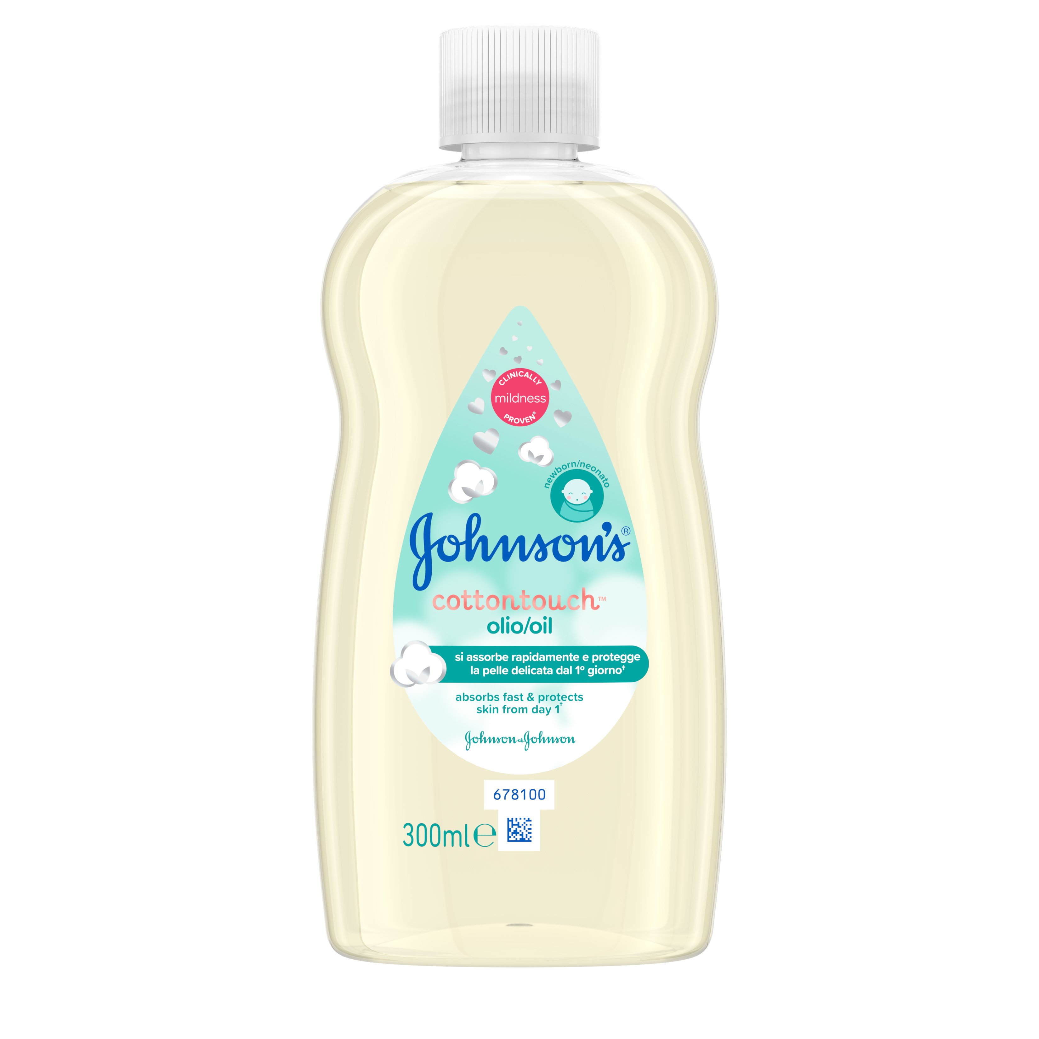 Johnsons & Johnsons Johnson's Baby CottonTouch Oil Ενυδατικό Λάδι 300ml