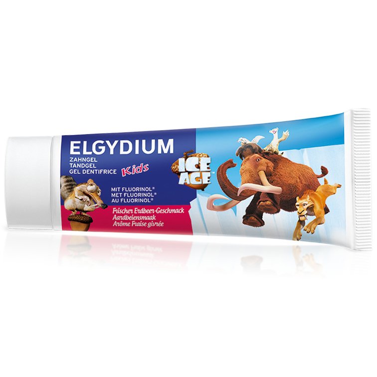 Elgydium Kids Toothpaste Ice Age Οδοντόπαστα για Παιδιά από 2 έως 6 Ετών με Γεύση Φρέσκια Φράουλα 500ppm 50ml