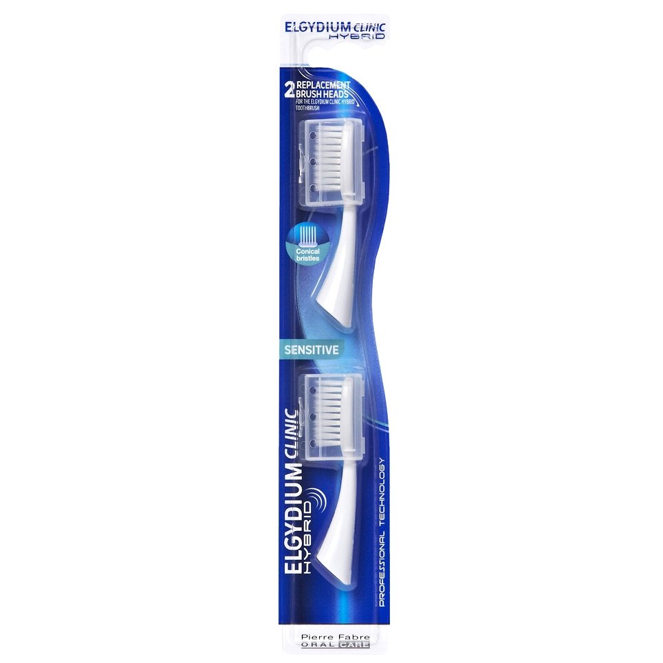Elgydium Clinic Hybrid Sensitive Ανταλλακτικές Κεφαλές Οδοντόβουρτσας 2τμχ