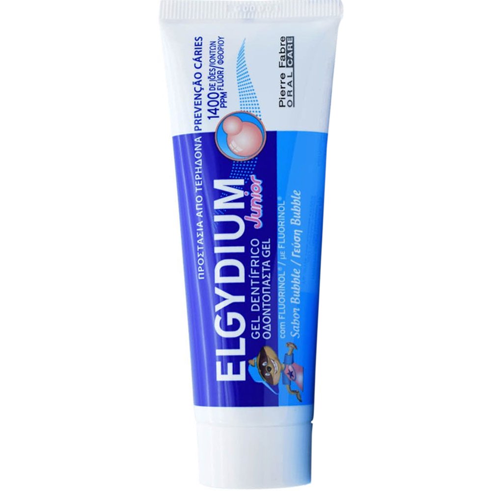 Elgydium Junior Toothpaste Bubble Gum Οδοντόκρεμα Κατά της Τερηδόνας με Γεύση Τσιχλόφουσκα για Παιδιά από 7 Έως 12 Ετών 50ml