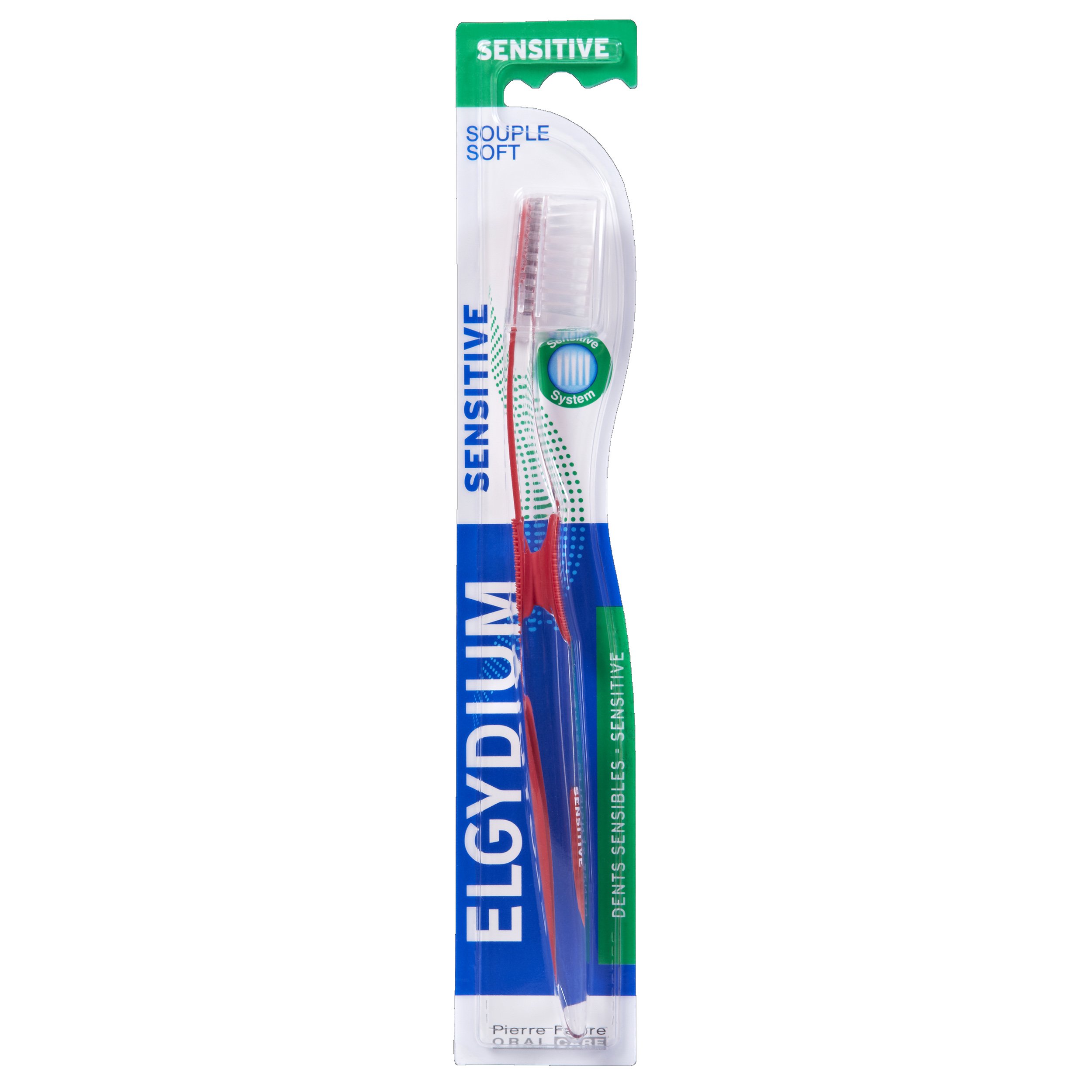 Elgydium Sensitive Toothbrush Soft Χειροκίνητη Μαλακή Οδοντόβουρτσα Κατάλληλη για Ευαίσθητα Δόντια 1 Τεμάχιο – μπλέ