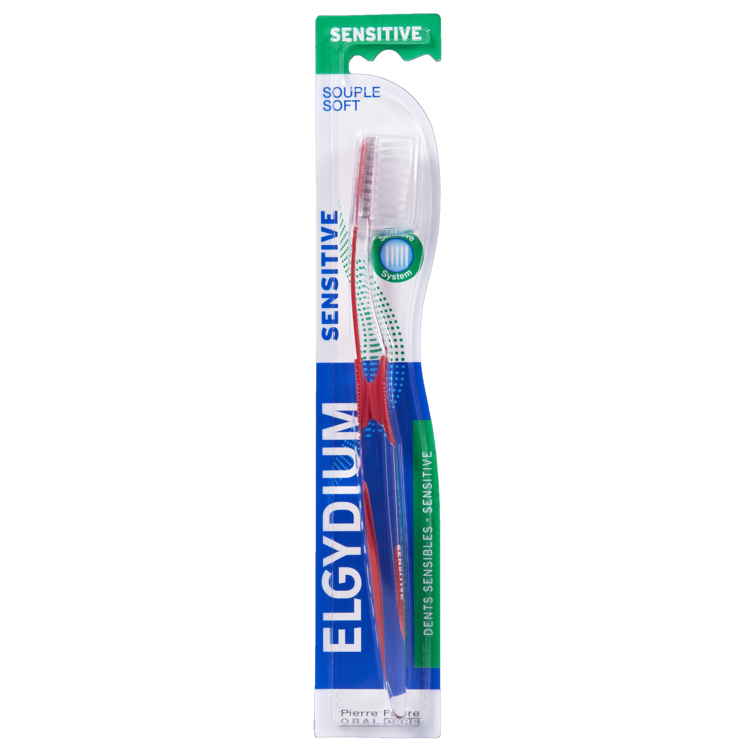 Elgydium Sensitive Toothbrush Soft Χειροκίνητη Μαλακή Οδοντόβουρτσα Κατάλληλη για Ευαίσθητα Δόντια 1 Τεμάχιο – Μπλε