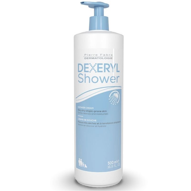 Ducray Dexeryl Shower Cream για τον Απαλό Καθαρισμό Όλων των Τύπων Πολύ Ξηρού και Ατοπικού Δέρματος 500ml