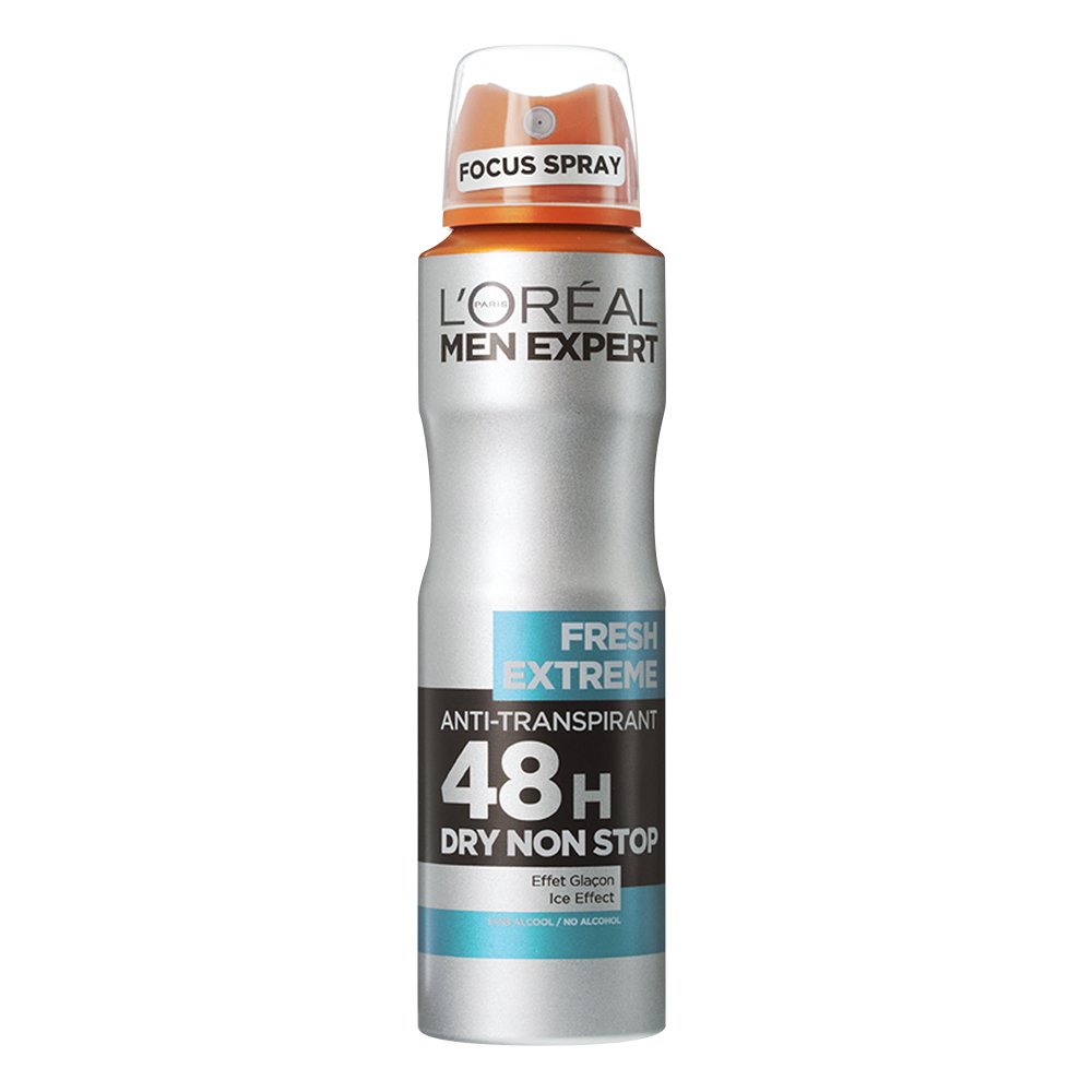 L’oreal Paris Men Expert Fresh Extreme Spray Ανδρικό Αποσμητικό Spray με 48ωρη Ολική Προστασία για Στεγνή Επιδερμίδα 150ml