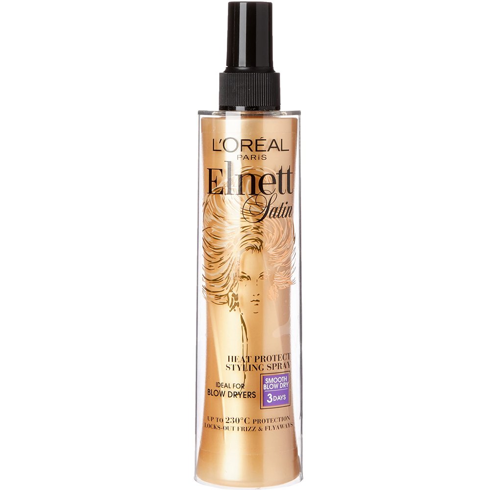 Loreal Paris L'Oreal Paris Elnett Satin Heat Protect Syling Spray Μαλλιών για Ίσιωμα & Προστασία από τις Υψηλές Θερμοκρασίες του Styling 170ml