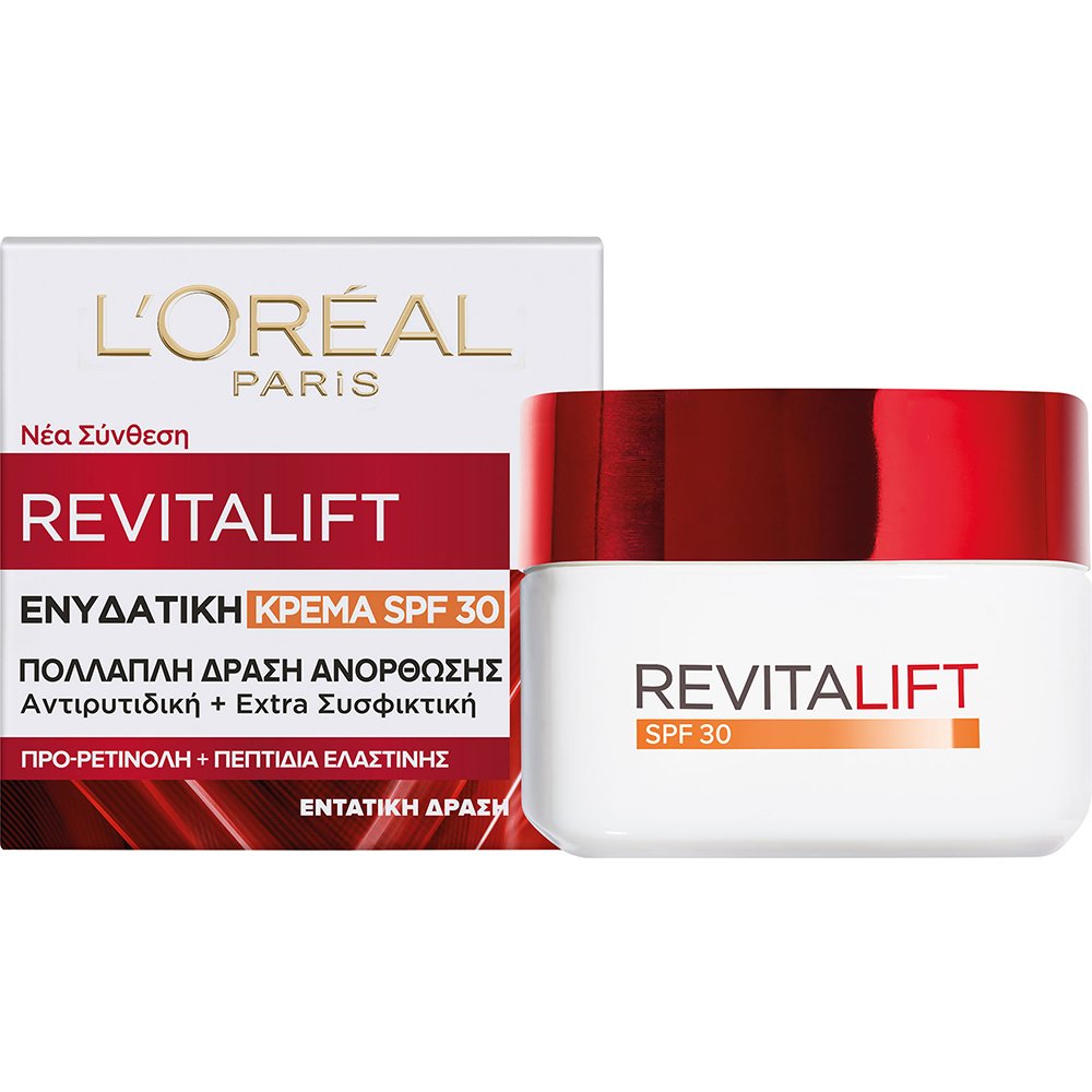 L'Oreal Paris Revitalift Day Cream Spf30 Ενυδατική Κρέμα Ημέρας με Αντιρυτιδική - Συσφικτική Δράση & Υψηλή Αντηλιακή Προστασία 50ml