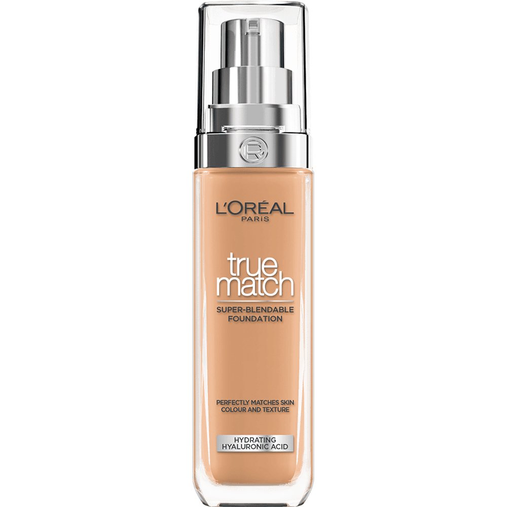 L'Oreal Paris True Match Foundation 30ml - 7D / 7W Warm,Υγρό Make up που Καλύπτει τις Ατέλειες, Περιποιείται & Φροντίζει την Επιδερμίδα