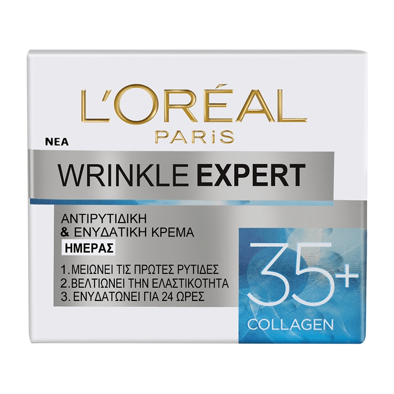 L’oreal Paris Wrinkle Expert 35+ Collagen Ενυδατική & Αντιγηραντική Κρέμα Ημέρας Προσώπου με Κολλαγόνο 50ml