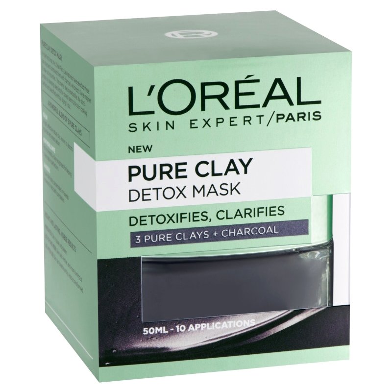 L’oreal Paris Pure Clay Detox Mask Μάσκα Καθαρισμού και Λάμψης 50ml