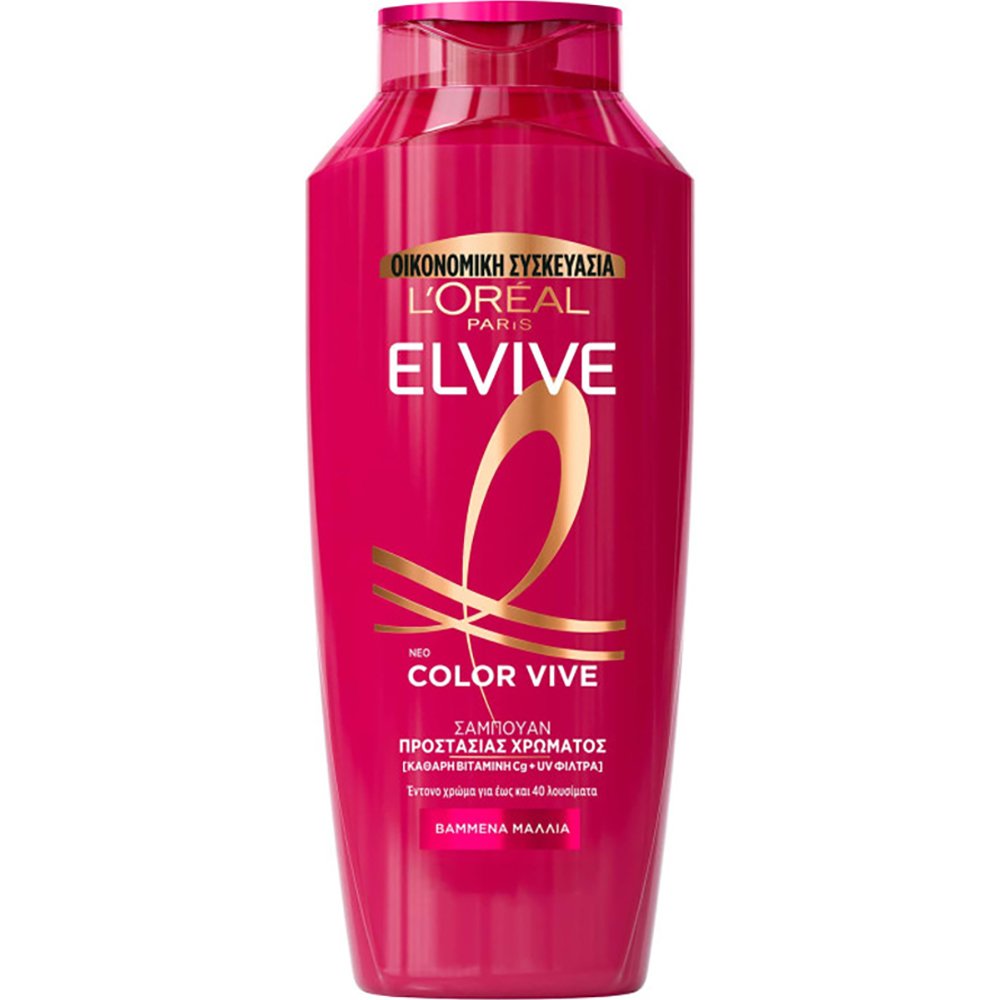 L'Oreal Paris Elvive Color Vive Shampoo Σαμπουάν Περιποίησης για Βαμμένα Μαλλιά με Εκχύλισμα Παιώνιας 700ml