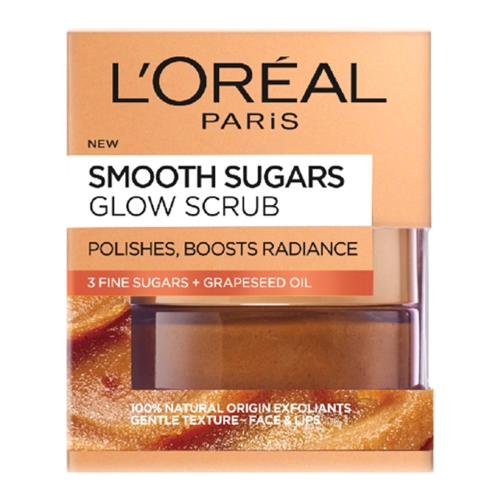 L’oreal Paris Smooth Sugars Glow Scrub για Λαμπερή & Απαλή Επιδερμίδα 50ml