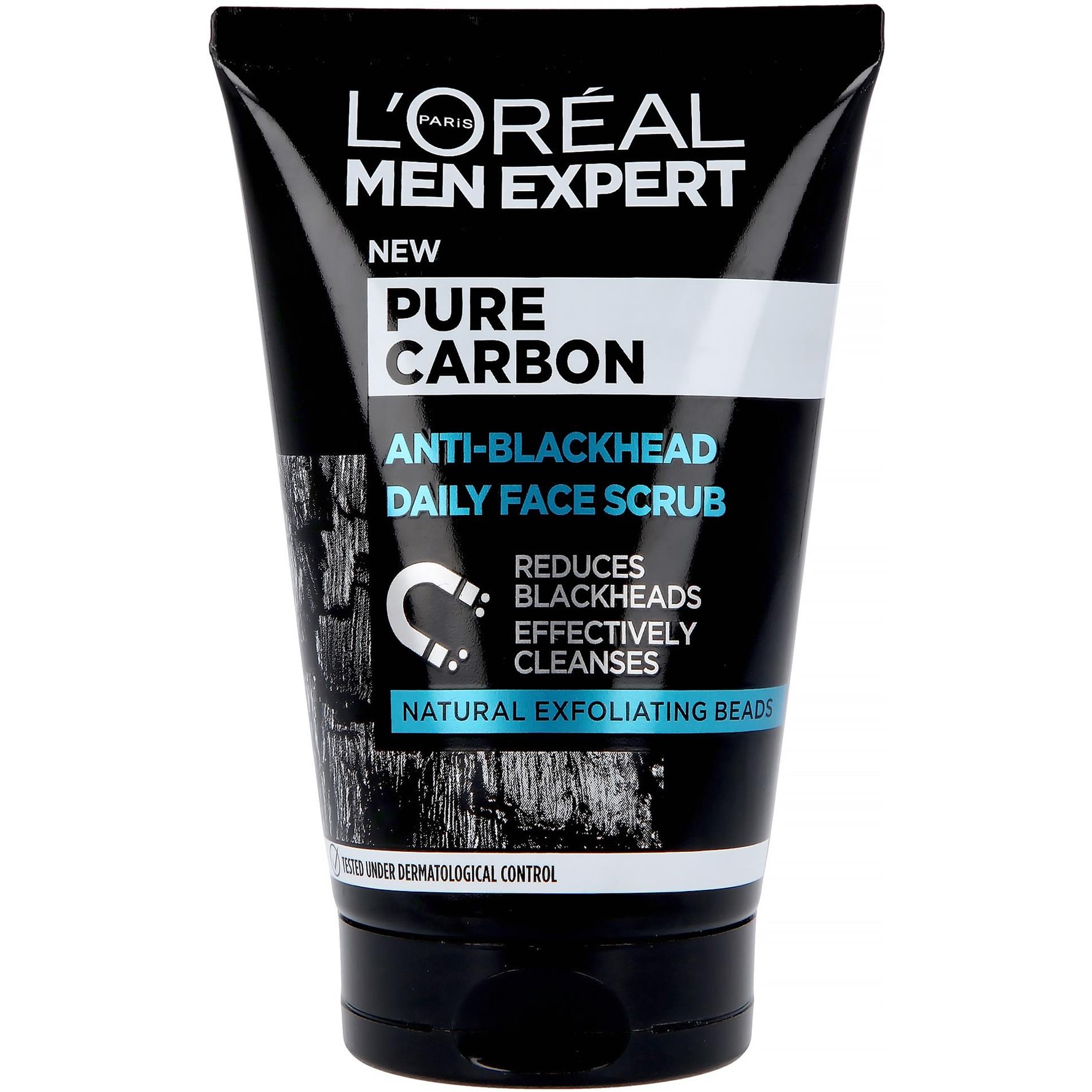 Loreal Paris L'oreal Paris Men Expert Pure Carbon Anti-Blackhead Daily Face Scrub Ανδρικό Scrub Απολέπισης Προσώπου με Μαύρο Άνθρακα 100ml