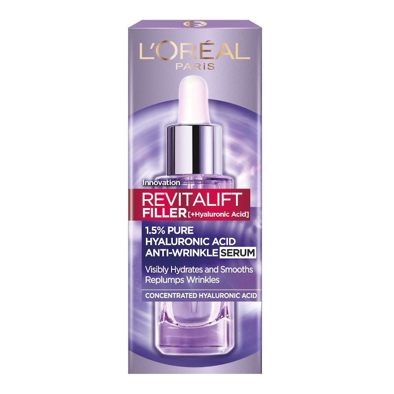 L’oreal Paris Revitalift Filler Dropper Αντιρυτιδικός Ορός Προσώπου Λαιμού Εμπλουτισμένος με Καθαρό Υαλουρονικό Οξύ 30ml