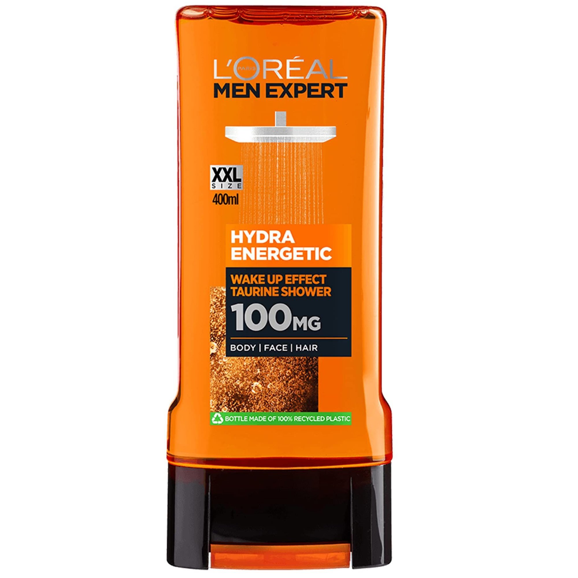 L’oreal Paris Men Expert Hydra Energetic Wake up Effect Taurine Shower 100MG Ανδρικό Αναζωογονητικό Shampoo & Αφρόλουτρο με Ταυρίνη & Βιταμίνη C 400ml