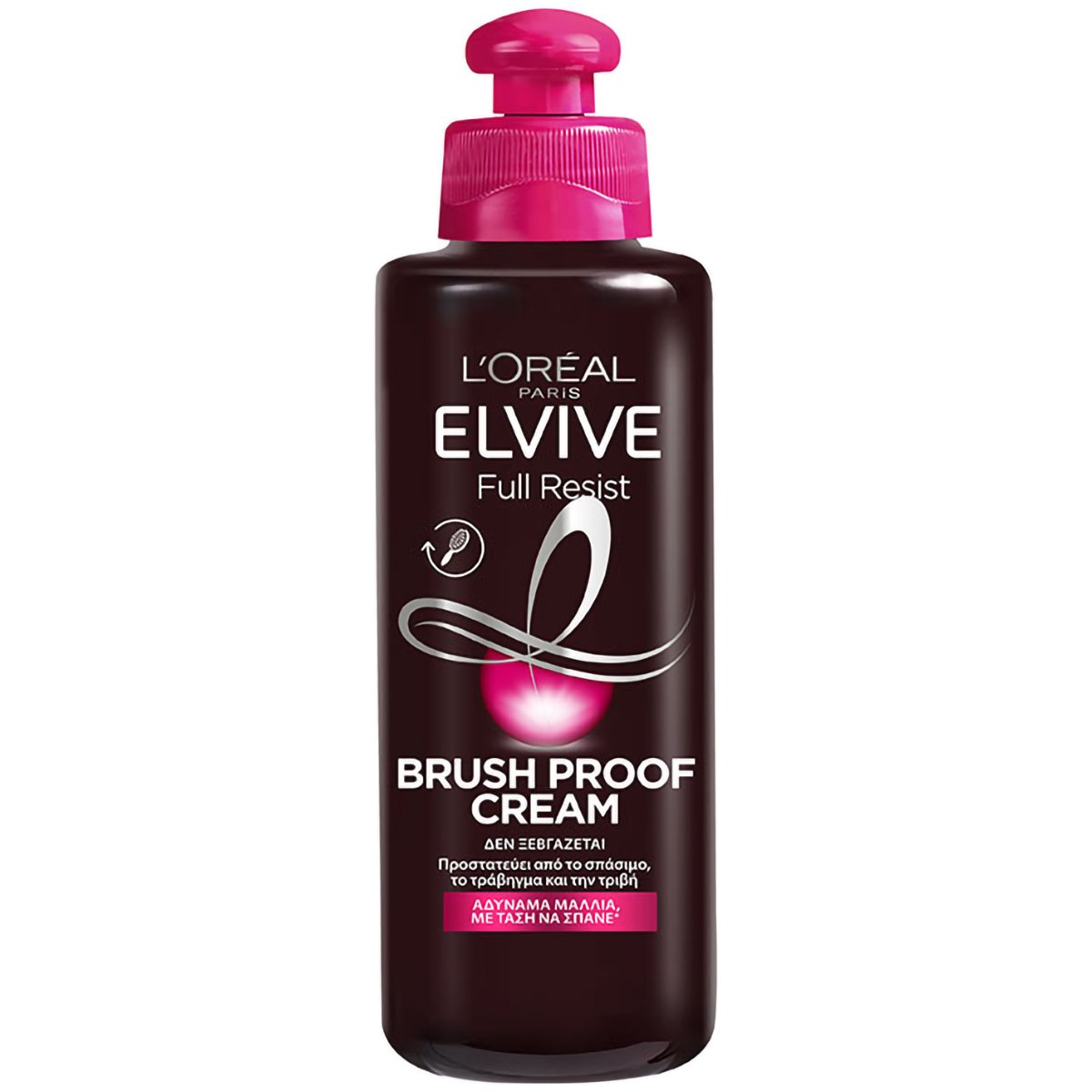 L’oreal Paris Elvive Full Resist Brush Proof Leave-In Cream Τονωτική Κρέμα Χωρίς Ξέβγαλμα, Ενάντια στο Σπάσιμο της Τρίχας για Αδύναμα Μαλλιά 200ml