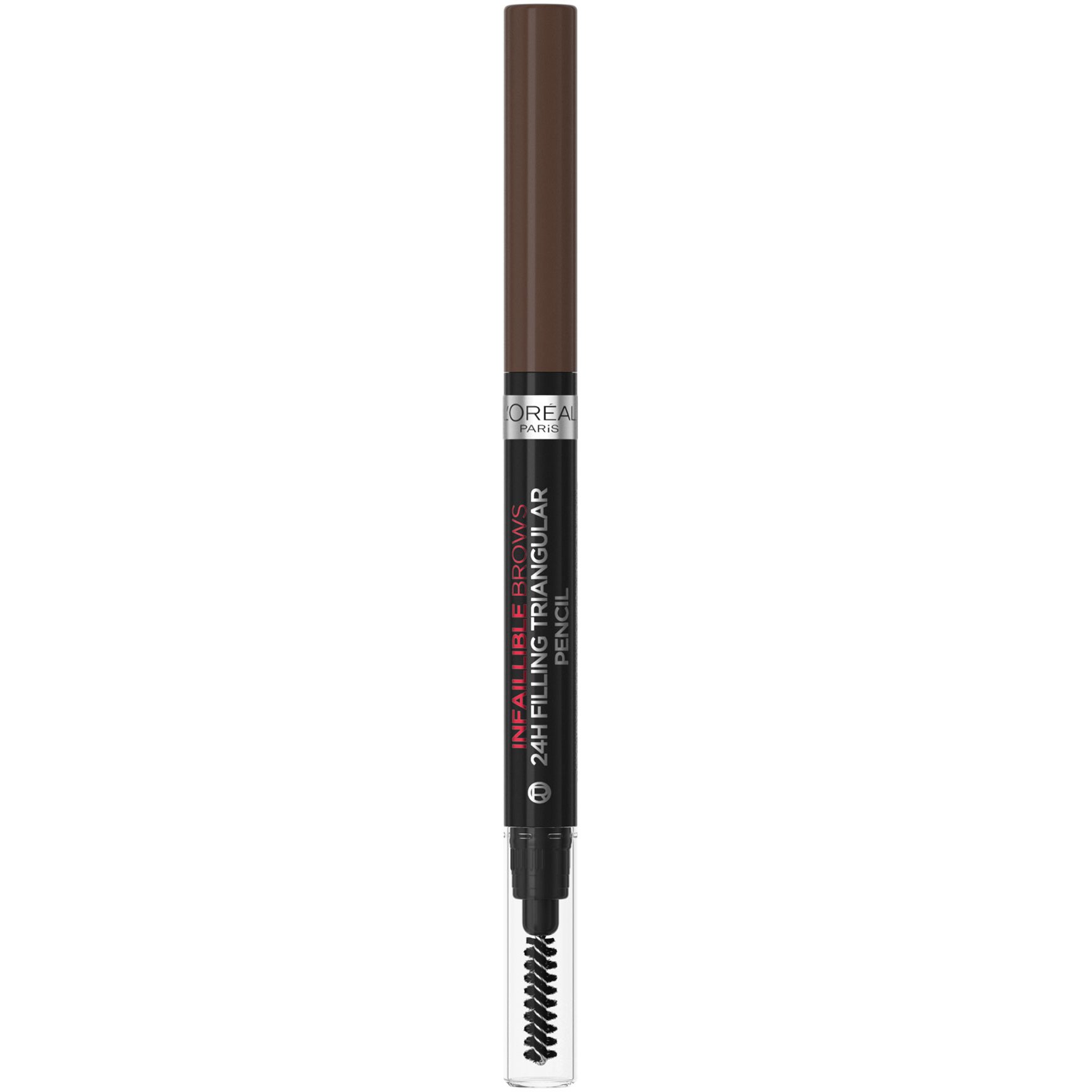 Loreal Paris L'Oreal Paris Infaillible Brows 24H Filling Triangular Eyebrow Pencil Μολύβι Φρυδιών & Βουρτσάκι για Φυσικό Τελείωμα 1ml - 3.0 Brunette