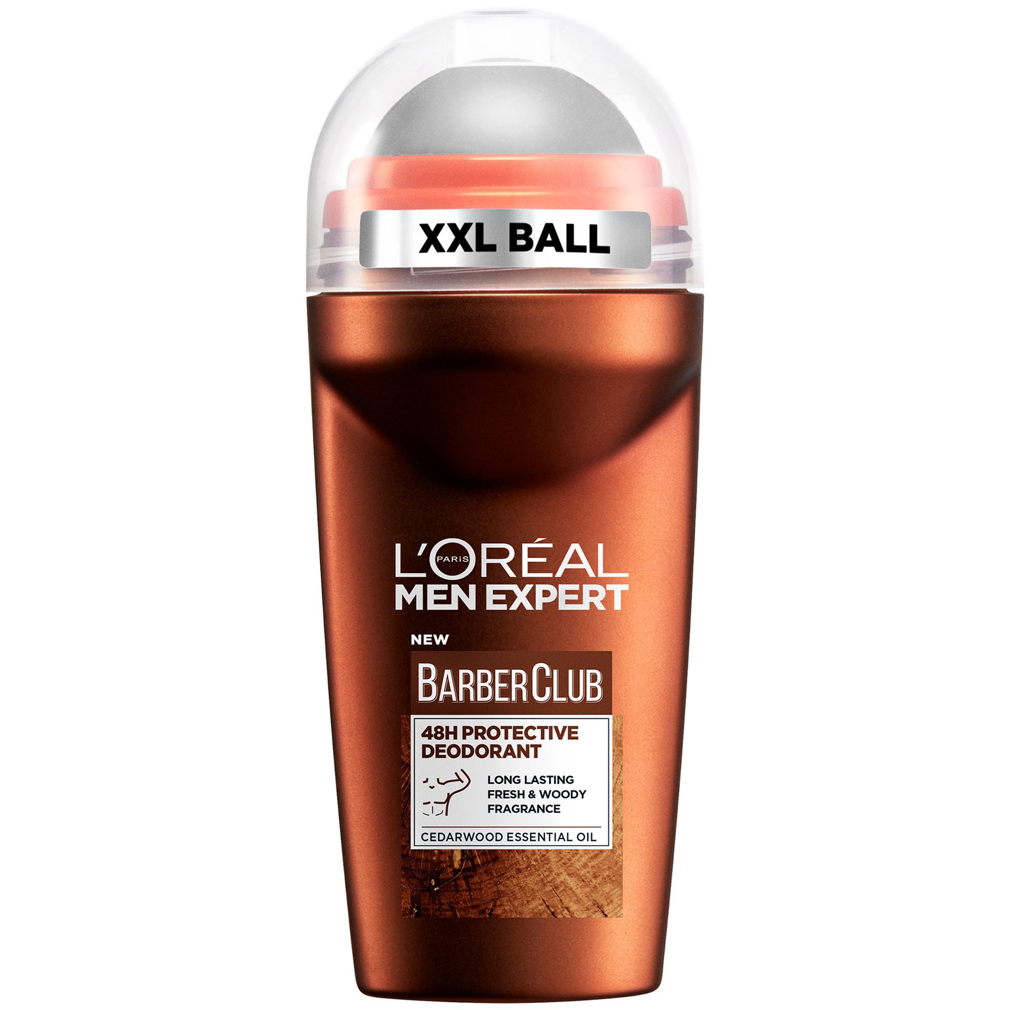 L’oreal Paris Men Expert Barber Club 48h Protective Deodorant Ανδρικό Αποσμητικό Roll on με Αιθέριο Έλαιο Κέδρου για 48ωρη Προστασία 50ml