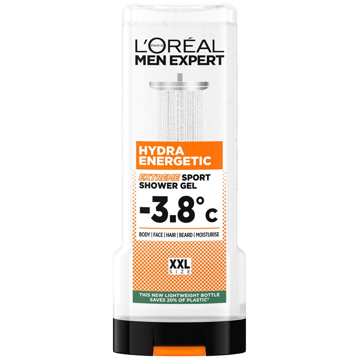 L'Oreal Paris Men Expert Hydra Energetic Extreme Sport Shower Gel Ενυδατικό Ανδρικό Αφρόλουτρο για Αίσθηση Δροσιάς & Έντονο Άρωμα Φρεσκάδας 400ml